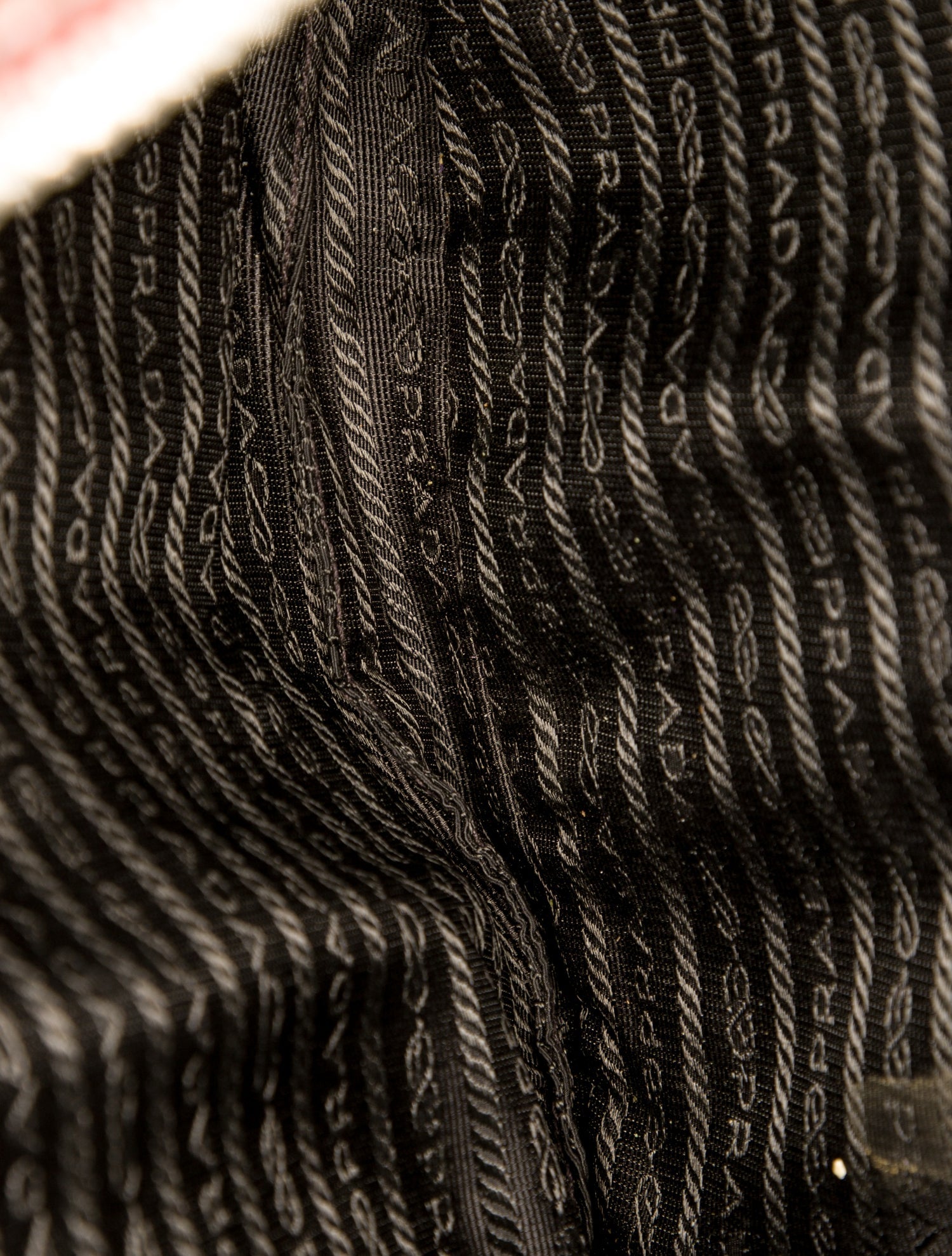 Prada Enameled Metal Triangle Messenger Bag